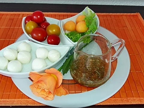 Rezept: Carpaccio mit Salat im Grana Padano-Körbchen Bild Nr. 3831 Carpaccio mit Salat im Grana Padano-Körbchen - Rezept - Bild Nr. 3831