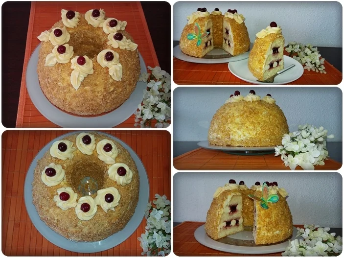 Rezept: Frankfurter-Kranz mit Deutscher Buttercreme Bild Nr. 3848 Frankfurter-Kranz mit Deutscher Buttercreme - Rezept - Bild Nr. 3848