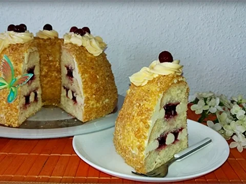 Rezept: Frankfurter-Kranz mit Deutscher Buttercreme Bild Nr. 3850 Frankfurter-Kranz mit Deutscher Buttercreme - Rezept - Bild Nr. 3850