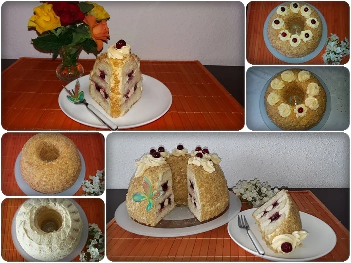 Rezept: Frankfurter-Kranz mit Deutscher Buttercreme Bild Nr. 3851 Frankfurter-Kranz mit Deutscher Buttercreme - Rezept - Bild Nr. 3851