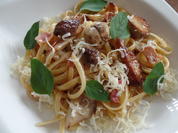 Steinpilz-Carbonara mit Bergkäse - Rezept - Bild Nr. 3825