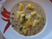 Rezept: Waldpilzsuppe mit Petersilienkartoffeln Bild Nr. 3828 Waldpilzsuppe mit Petersilienkartoffeln - Rezept - Bild Nr. 3828