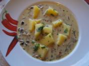 Rezept: Waldpilzsuppe mit Petersilienkartoffeln Bild Nr. 3828 Waldpilzsuppe mit Petersilienkartoffeln - Rezept - Bild Nr. 3828