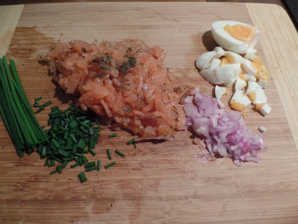 Rezept: Rösti mit Räucherlachs-Tartar Bild Nr. 3836 Rösti mit Räucherlachs-Tartar - Rezept - Bild Nr. 3836