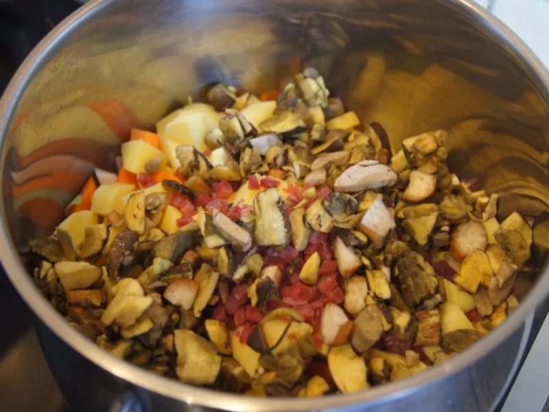 Rezept: Kartoffelsuppe mit frischen Waldpilzen Bild Nr. 3837 Kartoffelsuppe mit frischen Waldpilzen - Rezept - Bild Nr. 3837