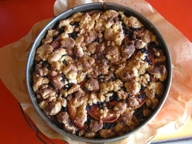 Apfel Heidelbeeren Streuselkuchen - Rezept - Bild Nr. 3860