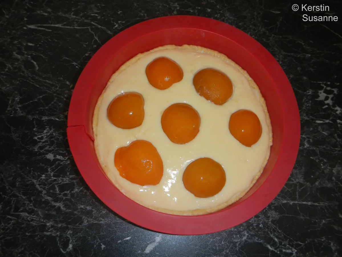 Rezept: Pfirsich-Pudding-Kuchen Bild Nr. 3853 Pfirsich-Pudding-Kuchen - Rezept - Bild Nr. 3853