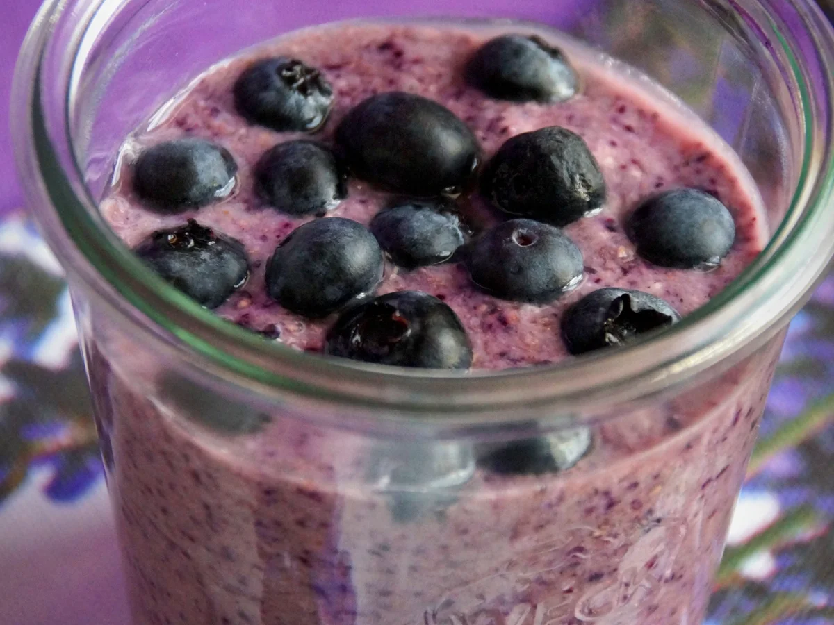 Blaubeer-Chiapudding; Frühstück oder Dessert - Rezept - Bild Nr. 2