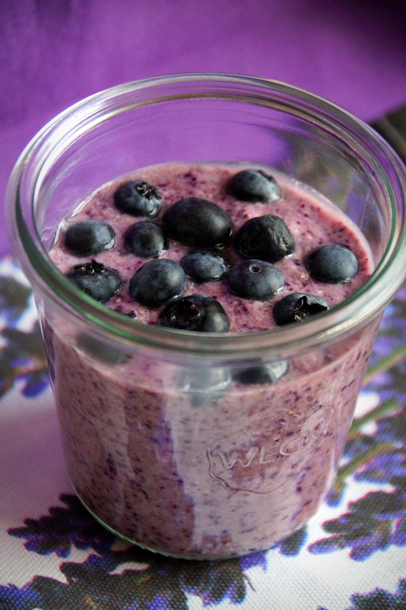 Bilder für Blaubeer-Chiapudding; Frühstück oder Dessert - Rezept