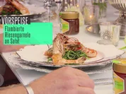 Mit Pastis flambierte Riesengarnelen auf Meeresspargel - Rezept - Bild Nr. 2