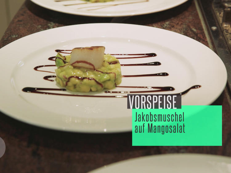 Jakobsmuschel auf Mangosalat - Rezept mit Bild - kochbar.de