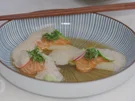 Roh marinierter Lachs im Ponzu-Sud mit Spargel und Avocado (Alexander Kumptner) - Rezept - Bild Nr. 2