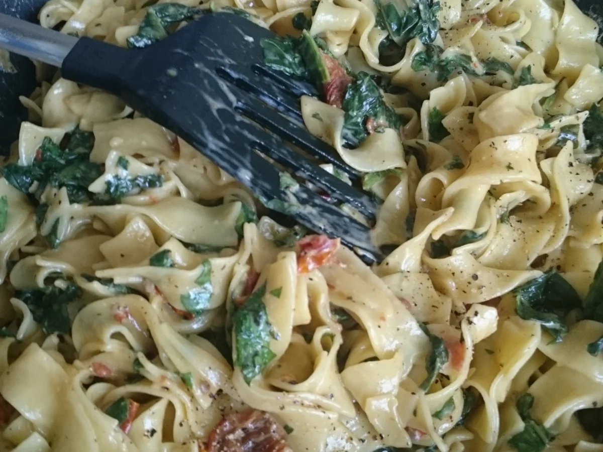Rezept: Spinat-Pasta Alfredo Bild Nr. 3870 Spinat-Pasta Alfredo - Rezept - Bild Nr. 3870