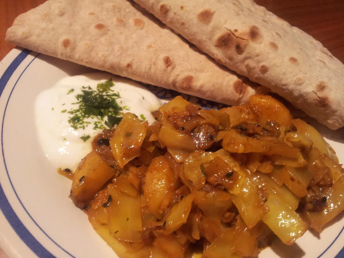 indisch: Gebratener Kohl mit Kartoffeln - Rezept - Bild Nr. 3872