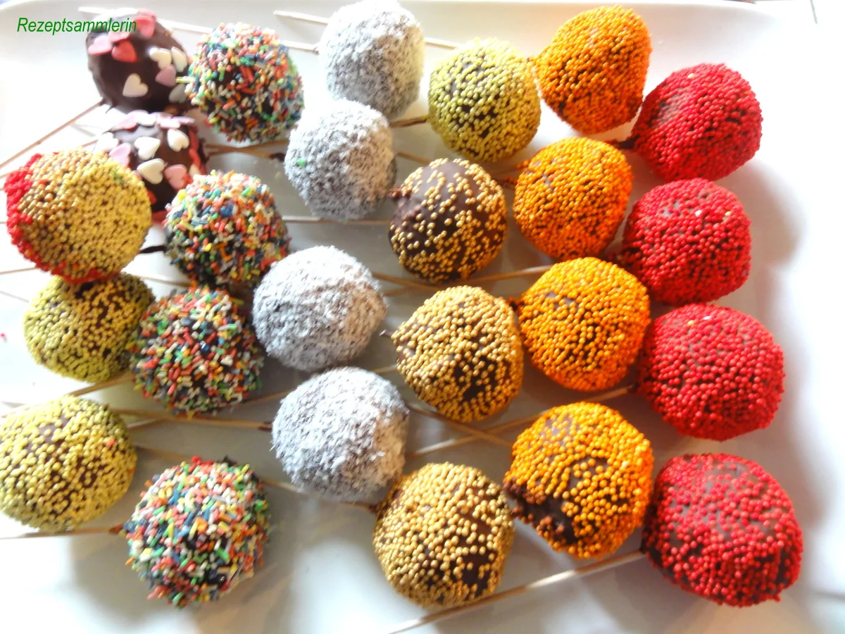 Rezept: Rührteig: CAKE ~ POPS, bunt und saftig Bild Nr. 3877 Rührteig: CAKE ~ POPS, bunt und saftig - Rezept - Bild Nr. 3877