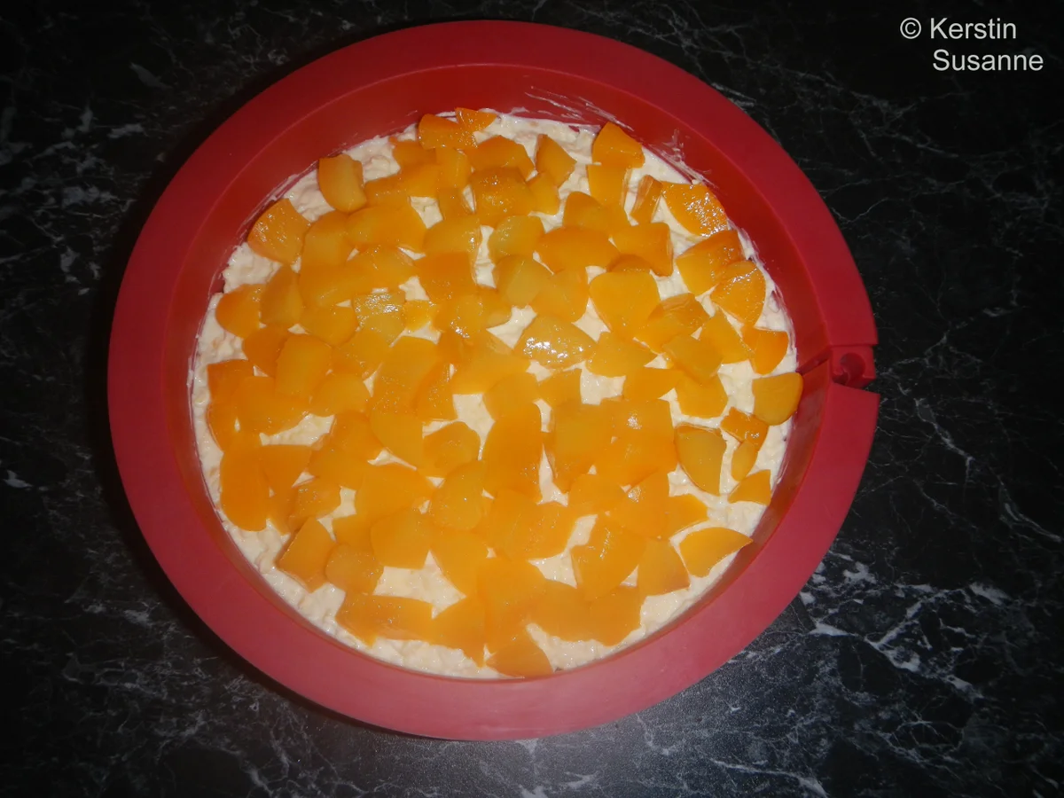 Pfirsich-Creme-Kuchen - Rezept - Bild Nr. 4485