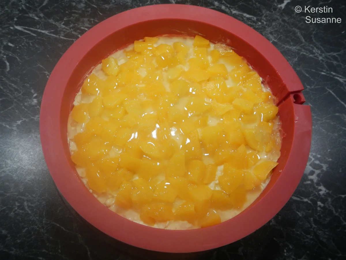 Pfirsich-Creme-Kuchen - Rezept - Bild Nr. 4486