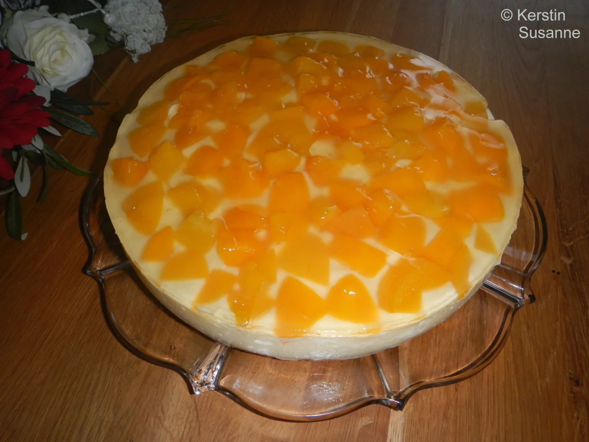 Pfirsich-Creme-Kuchen - Rezept - Bild Nr. 4543