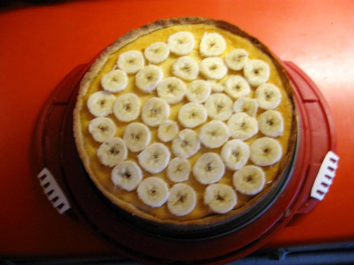 Quark - Frischkäse Kuchen mit Bananen - Rezept - kochbar.de