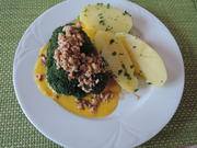 Gedämpter Broccoli auf Kürbis - Mangosoße mit gebutterten Nüssen - Rezept - Bild Nr. 3877