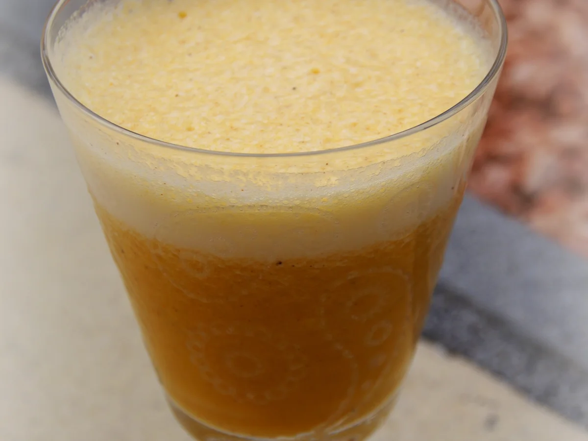 Getränk; Herbstlicher Kürbismus-Smoothie - Rezept - Bild Nr. 2