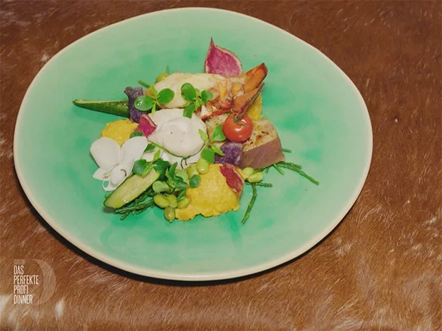 Trio vom Meer mit Süßkartoffelpüree an Limettensoße (Meta Hiltebrand) - Rezept - Bild Nr. 3912