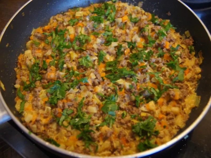 Flickerklops mit Pellkartoffeln - Rezept - Bild Nr. 3922