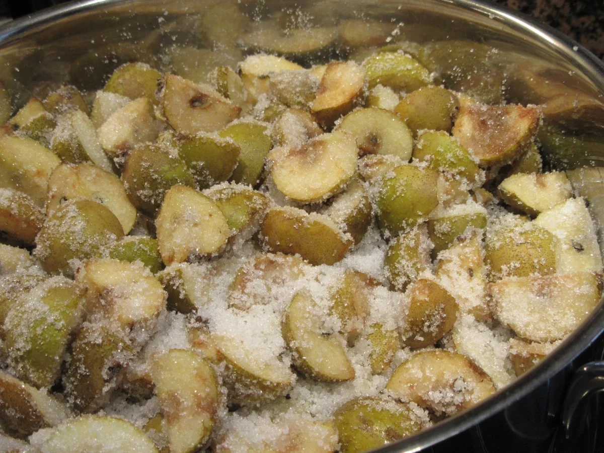 Vorrat Wildbirnen Marmelade einfach von lunapiena