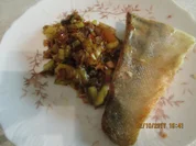 Rezept: Gebratener Zander auf Lauch-Orangenbett Bild Nr. 3918 Gebratener Zander auf Lauch-Orangenbett - Rezept - Bild Nr. 3918