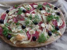 Fenchel-Salami-Flammkuchen - Rezept - Bild Nr. 3918