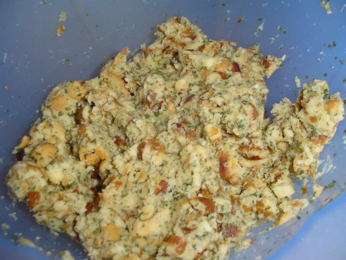 Gefüllter Schweinebauch aus dem Römertopf - Rezept - Bild Nr. 3932