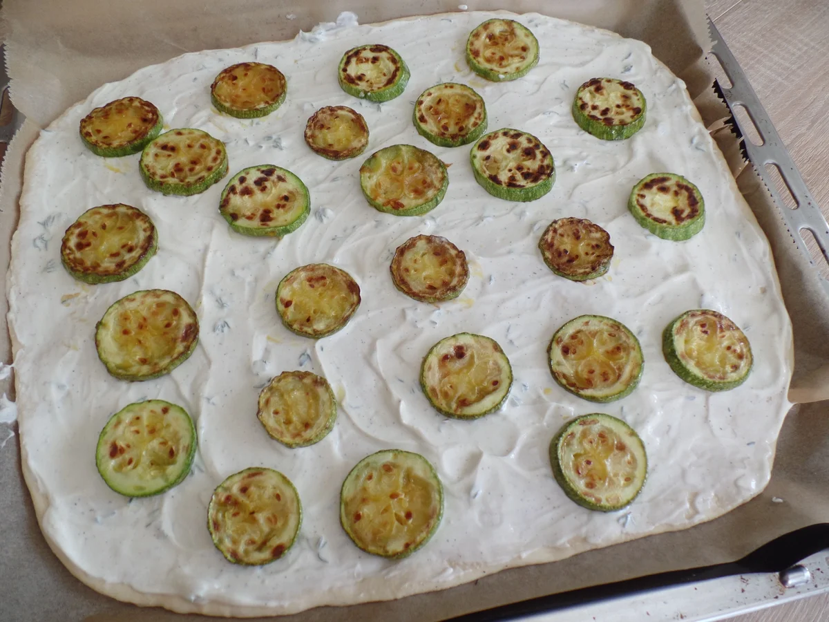 Zucchini-Lauch-Kuchen mit Ziegenkäse - Rezept - Bild Nr. 3991