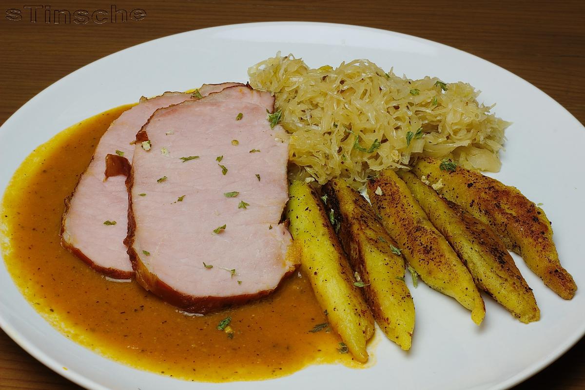 Saftiger Kasselerbraten mit Sauerkraut - Rezept - Bild Nr. 4002