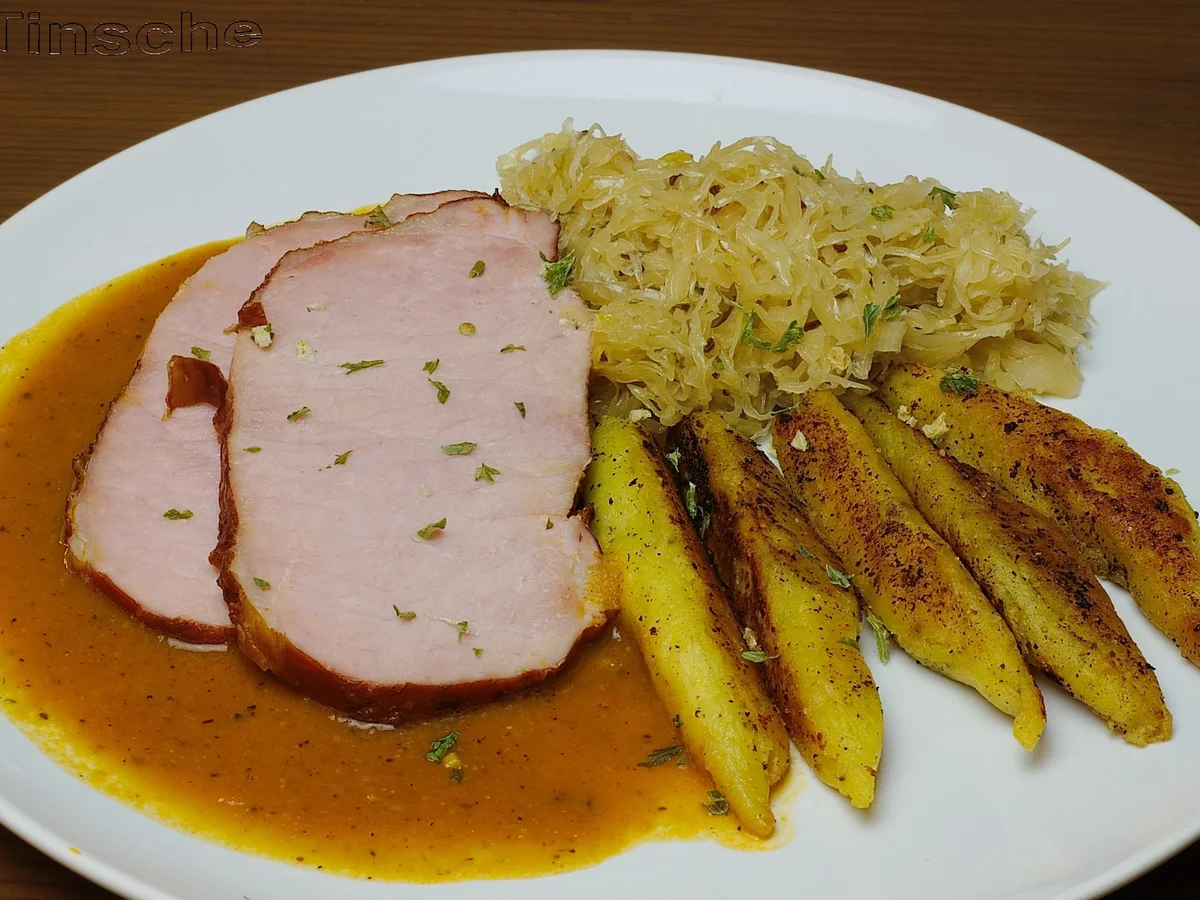Saftiger Kasselerbraten mit Sauerkraut - Rezept - Bild Nr. 4002