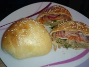 Rezept: Gefüllte Burger-Brötchen Bild Nr. 4001 Gefüllte Burger-Brötchen - Rezept - Bild Nr. 4001