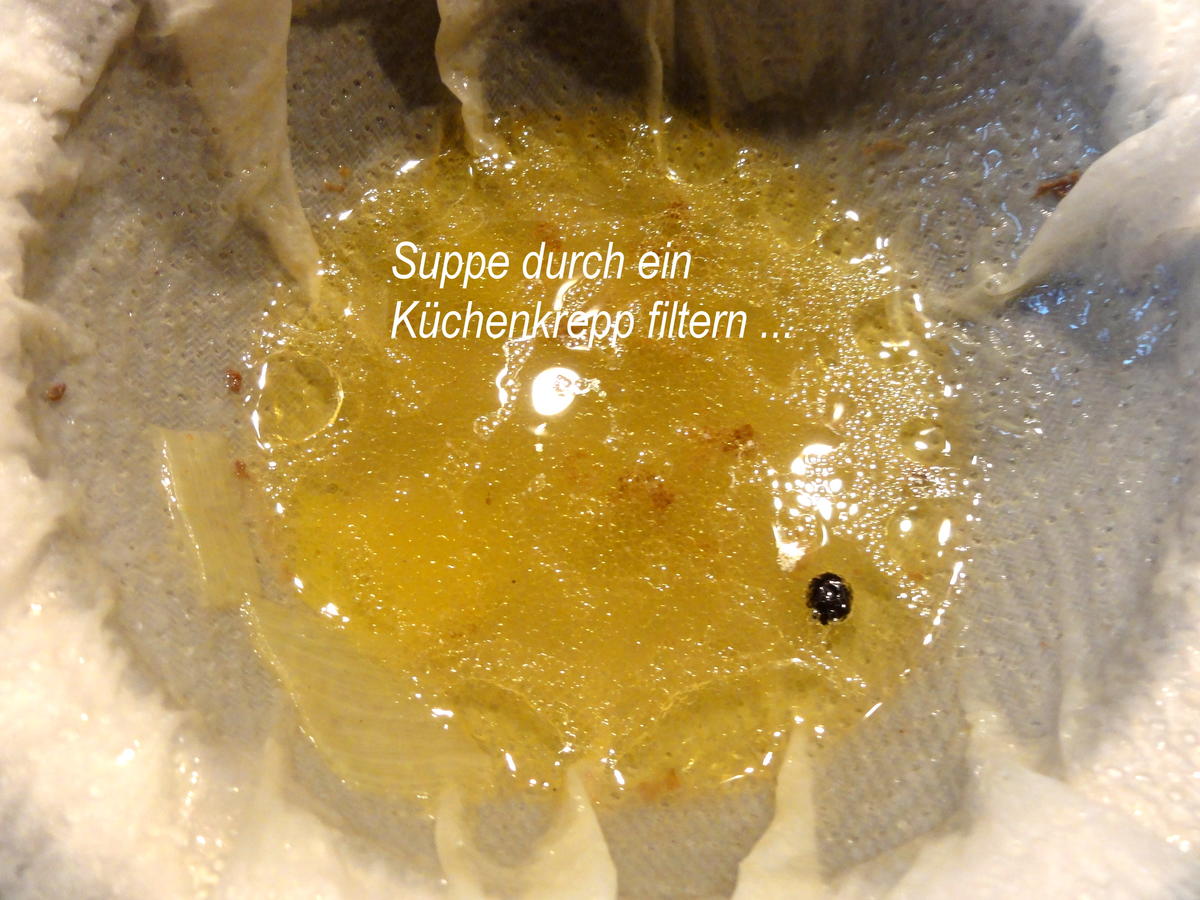 Suppe:   RINDFLEISCH ~ SUPPE  mit Einlage - Rezept - Bild Nr. 4010