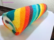 Biskuit:   REGENBOGEN ~ ROLL ~ CAKE - Rezept - Bild Nr. 4028