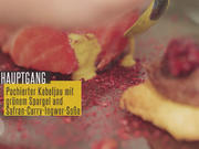 Poschierter Kabeljau mit grünem Spargel und Safran-Curry-Ingwer - Rezept - Bild Nr. 2