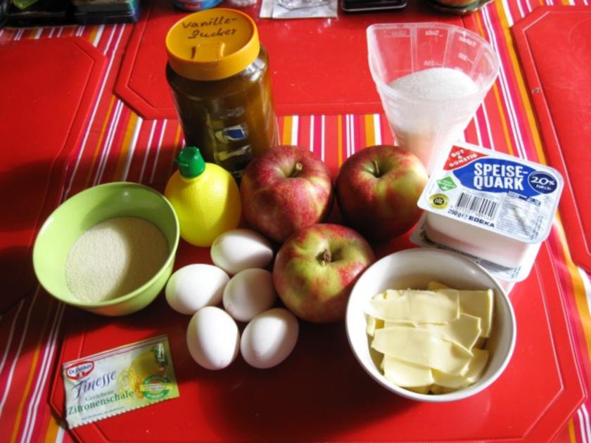 Apfeltorte mit Quark und Gries - einfach - von manschie