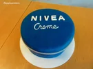 FONDANT:   NIVEA ~ DOSE als  3D~Torte - Rezept - Bild Nr. 4139