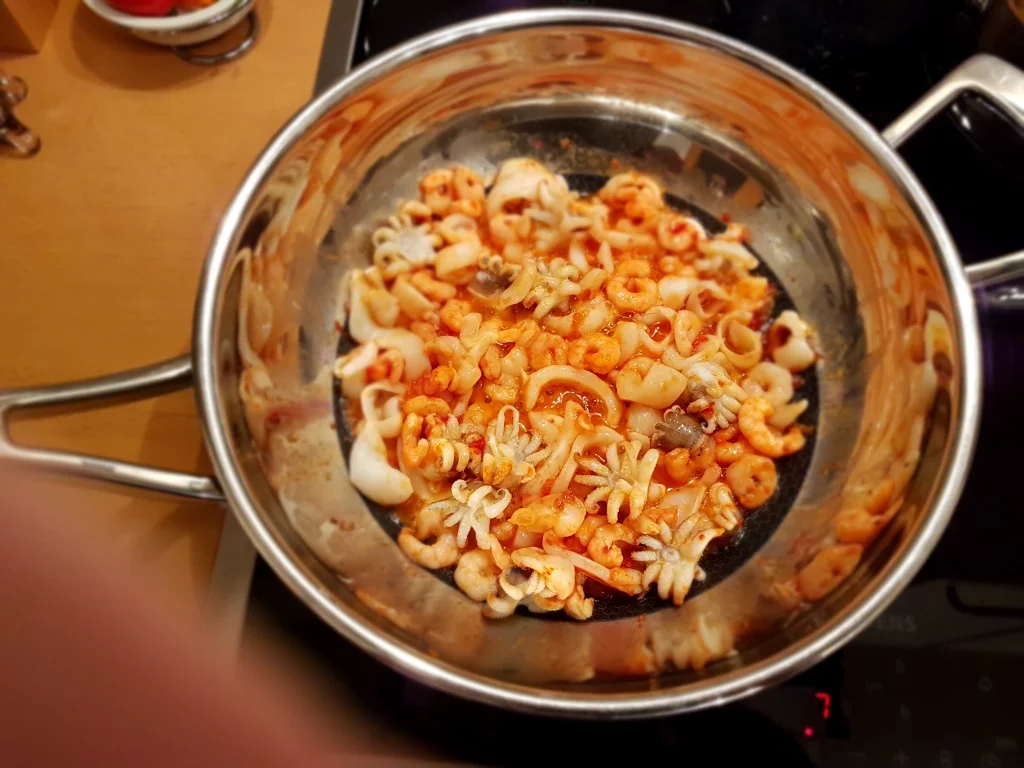 Rezept: Calamari und Krabben Bild Nr. 4145 Calamari und Krabben - Rezept - Bild Nr. 4145