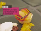 Mirabellen-Chutney mit Ziegenkäsemousse  und Pflaumengebäck - Rezept - Bild Nr. 2