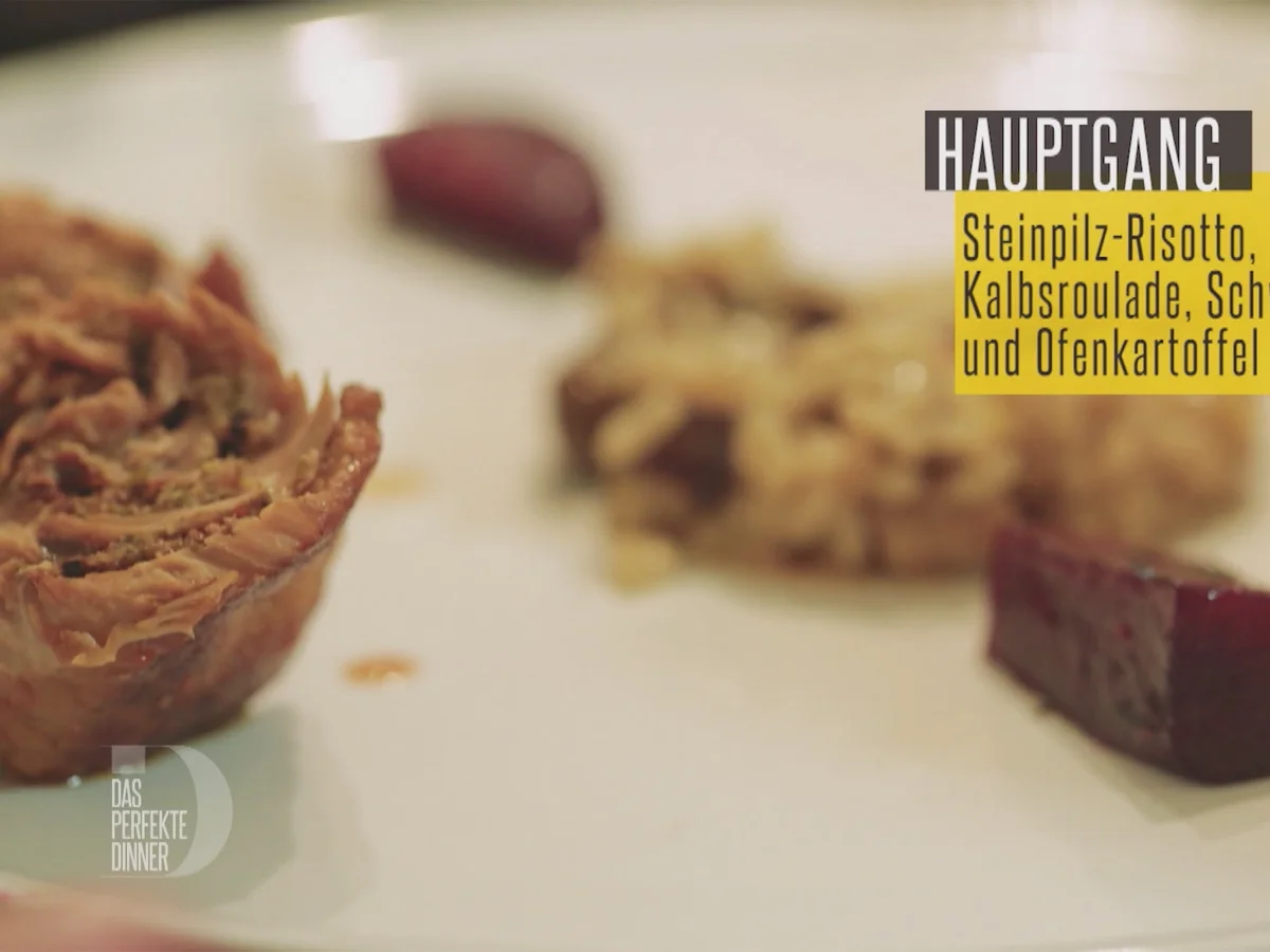 Risotto ai Funghi Porcini, Braciole Napoletana, Pesce spada con patate al forno - Rezept - Bild Nr. 2