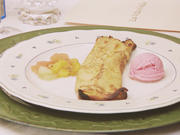 Crespelle Soufflé  con Gelato e Pesca - Rezept - Bild Nr. 2