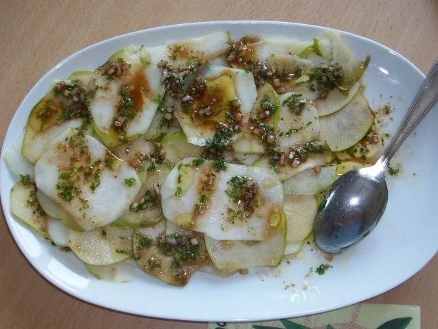 Rezept: Kohlrabi Birnen Carpaccio Bild Nr. 4234 Kohlrabi Birnen Carpaccio - Rezept - Bild Nr. 4234