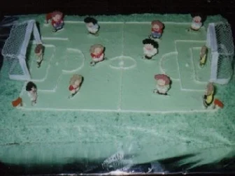 Fußballfeldtorte - Rezept