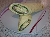 Lachs-Wrap mit Blattspinat und Ei - Rezept - Bild Nr. 4255