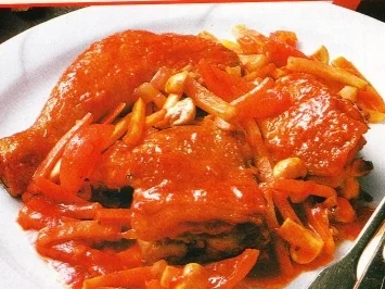 Rezept: Hähnchen nach Jägerart Hähnchen nach Jägerart - Rezept