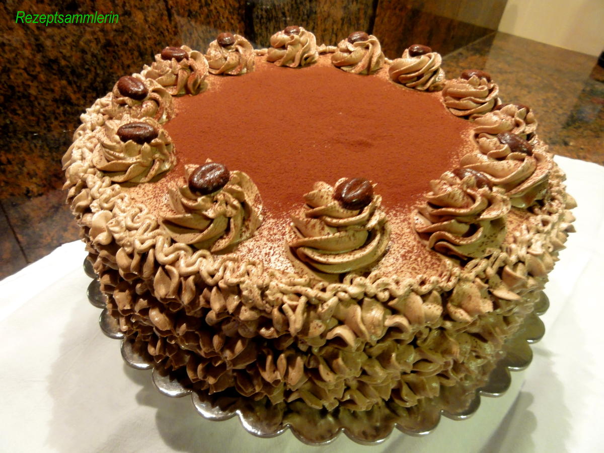 Biskuit: MOKKA ~ BUTTERCREM ~ TORTE - einfach - von Rezeptsammlerin