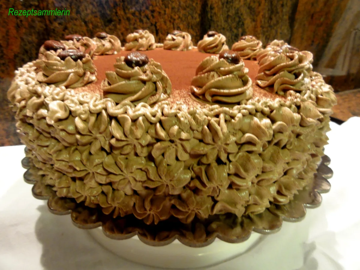 Biskuit:   MOKKA ~ BUTTERCREM ~ TORTE - Rezept - Bild Nr. 4314